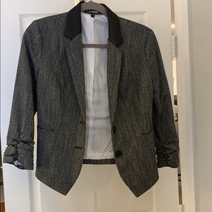 Express Grey crop Blazer